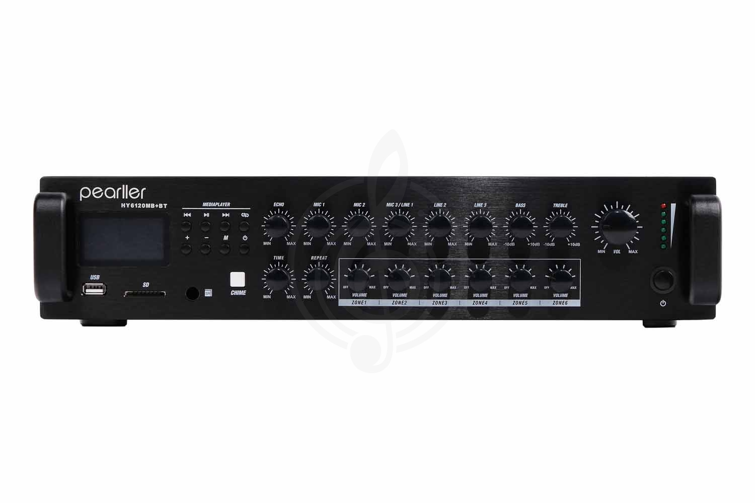 Трансляционный усилитель мощности Pearller HY6120MB+BT - Усилитель мощности трансляционный, 120 Вт, Pearller HY6120MB+BT в магазине DominantaMusic - фото 5