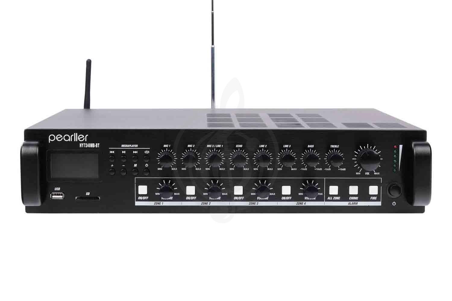 Радиоузел Pearller HY7240MB+BT - Усилитель мощности трансляционный, Pearller HY7240MB+BT в магазине DominantaMusic - фото 4