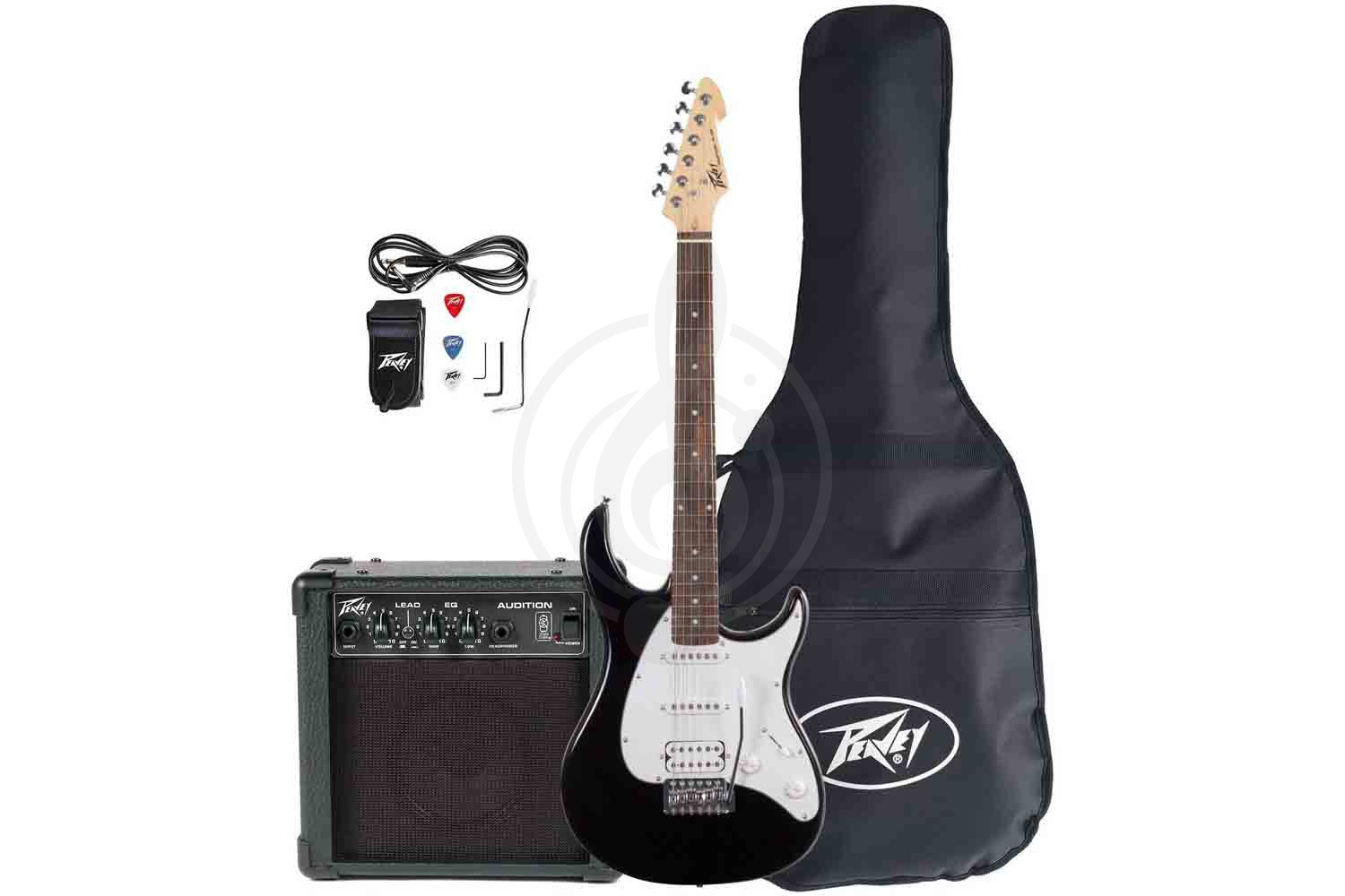 Комплект электрогитары PEAVEY Raptor Plus Pack Black - Электрогитара, комплект, Peavey Raptor Plus Pack Black в магазине DominantaMusic - фото 1