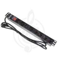 Изображение PROAUDIO PDU-8S Блок силовых розеток c креплением в рэк