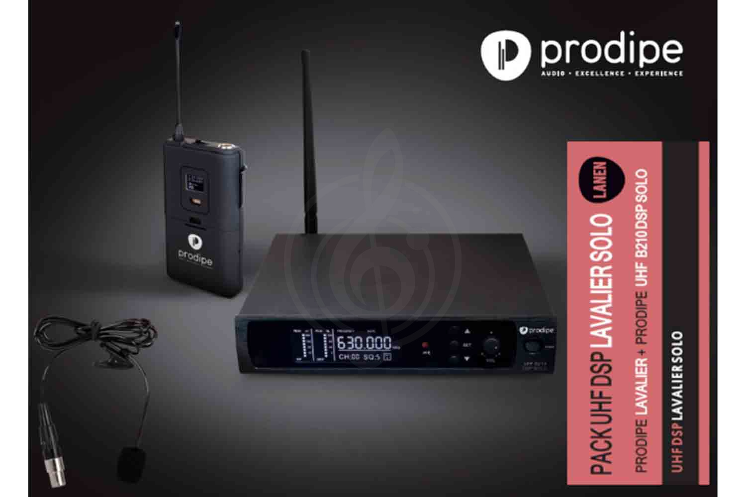 Радиосистема с петличным микрофоном Prodipe DSP-SOLO-UHF-B210/F5 - Беспроводная микрофонная система, петличный микрофон,  DSP-SOLO-UHF-B210/F5 в магазине DominantaMusic - фото 6