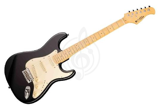 Электрогитара Stratocaster Prodipe JMFST80MABK - Электрогитара ST80MA, черная, Prodipe JMFST80MABK в магазине DominantaMusic - фото 1