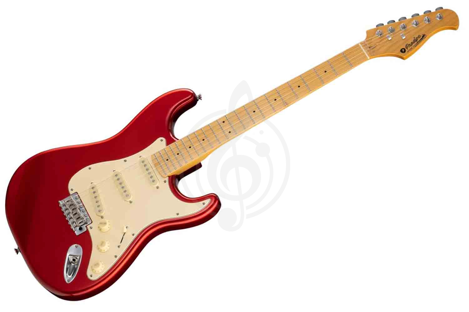Электрогитара Stratocaster Prodipe JMFST80MACAR - Электрогитара ST80MA, красная, Prodipe JMFST80MACAR в магазине DominantaMusic - фото 1