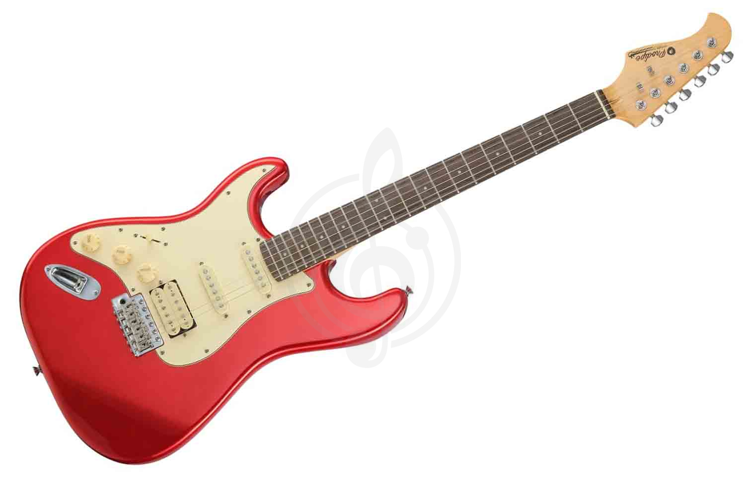 Электрогитара Stratocaster Prodipe JMFST83LHRACA - Электрогитара ST83RA, леворукая, красная, Prodipe JMFST83LHRACA в магазине DominantaMusic - фото 1
