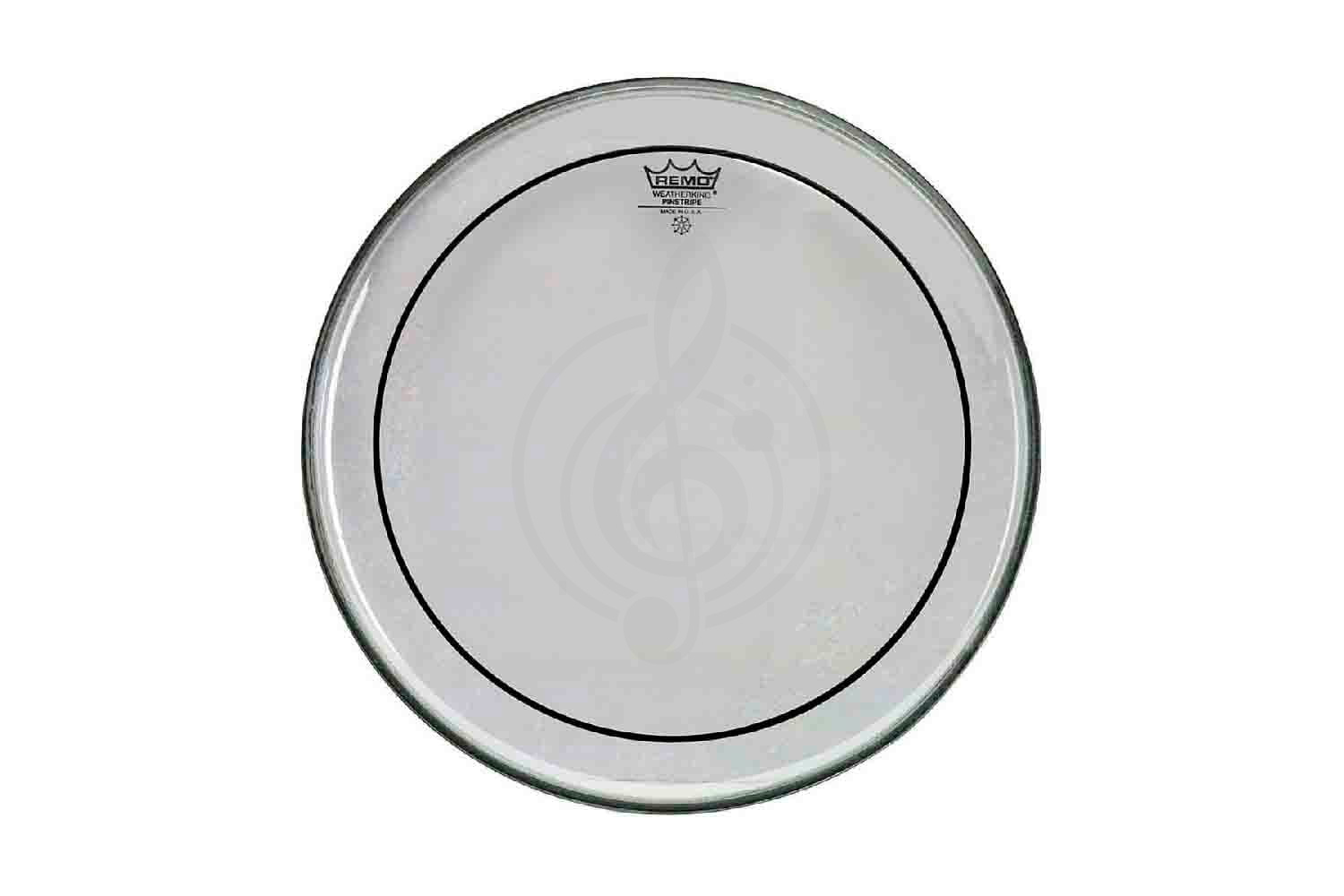 Пластик для рабочего Remo UT-0314-PS 14" Pinstripe clear пластик,  UT-0314-PS в магазине DominantaMusic - фото 1