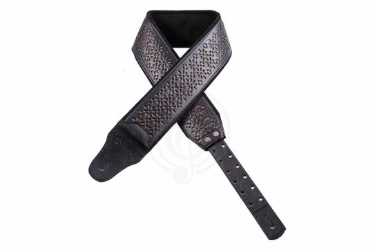 Ремень для гитары RightOn Straps Groove Alhambra Black - Ремень для гитары кожаный,  Groove Alhambra Black в магазине DominantaMusic - фото 3