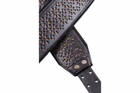 Ремень для гитары RightOn Straps Groove Alhambra Black - Ремень для гитары кожаный,  Groove Alhambra Black в магазине DominantaMusic - фото 6
