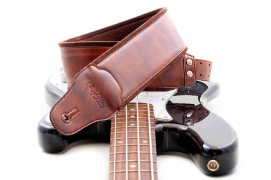 Ремень для гитары RightOn Straps Groove B-Charm Brown - Ремень для гитары,  Groove B-Charm Brown в магазине DominantaMusic - фото 3