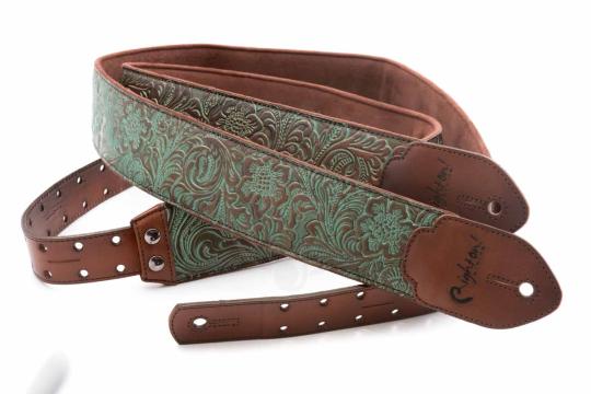Ремень для гитары RightOn Straps Leathercraft Blackguard Teal - Ремень для гитары,  Leathercraft Blackguard Teal в магазине DominantaMusic - фото 6
