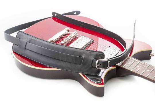 Ремень для гитары RightOn Straps Leathercraft Slim Black - Ремень для гитары,  Leathercraft Slim Black в магазине DominantaMusic - фото 2
