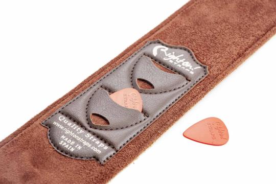 Ремень для гитары RightOn Straps Leathercraft Sugar Woody - Ремень для гитары кожаный,  Leathercraft Sugar Woody в магазине DominantaMusic - фото 2