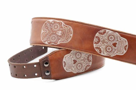 Ремень для гитары RightOn Straps Leathercraft Sugar Woody - Ремень для гитары кожаный,  Leathercraft Sugar Woody в магазине DominantaMusic - фото 3