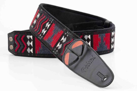 RightOn Straps Mojo Azteca Black - Ремень для гитары - фото 2 Ремень для гитары RightOn Straps Mojo Azteca Black - Ремень для гитары, Mojo Azteca Black в магазине DominantaMusic - фото 2