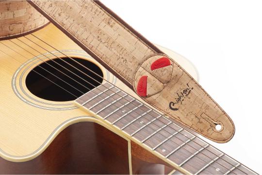 RightOn Straps Mojo Cork Beige - Ремень для гитары - фото 3 Ремень для гитары RightOn Straps Mojo Cork Beige - Ремень для гитары, Mojo Cork Beige в магазине DominantaMusic - фото 3