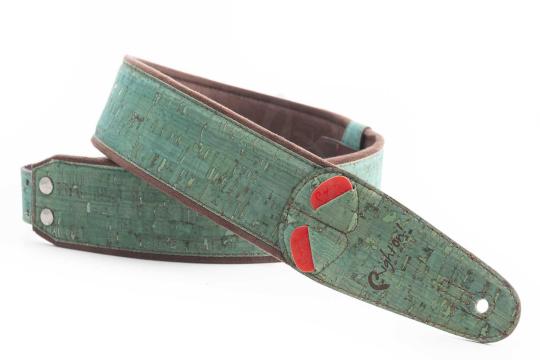 RightOn Straps Mojo Cork Teal - Ремень для гитары - фото 7 Ремень для гитары RightOn Straps Mojo Cork Teal - Ремень для гитары, Mojo Cork Teal в магазине DominantaMusic - фото 7