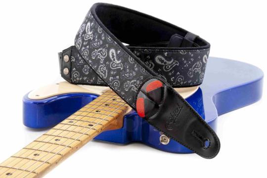 RightOn Straps Mojo Paisley Black - Ремень для гитары - фото 3 Ремень для гитары RightOn Straps Mojo Paisley Black - Ремень для гитары, Mojo Paisley Black в магазине DominantaMusic - фото 3