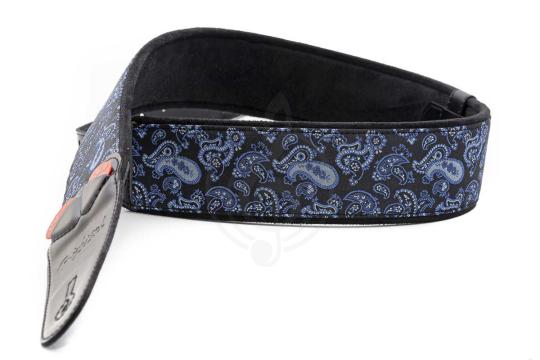 RightOn Straps Mojo Paisley Blue - Ремень для гитары - фото 3 Ремень для гитары RightOn Straps Mojo Paisley Blue - Ремень для гитары, Mojo Paisley Blue в магазине DominantaMusic - фото 3