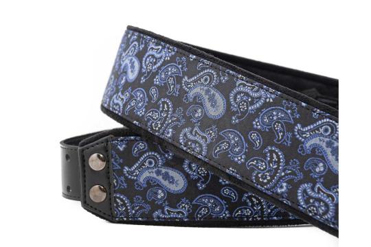 RightOn Straps Mojo Paisley Blue - Ремень для гитары - фото 4 Ремень для гитары RightOn Straps Mojo Paisley Blue - Ремень для гитары, Mojo Paisley Blue в магазине DominantaMusic - фото 4
