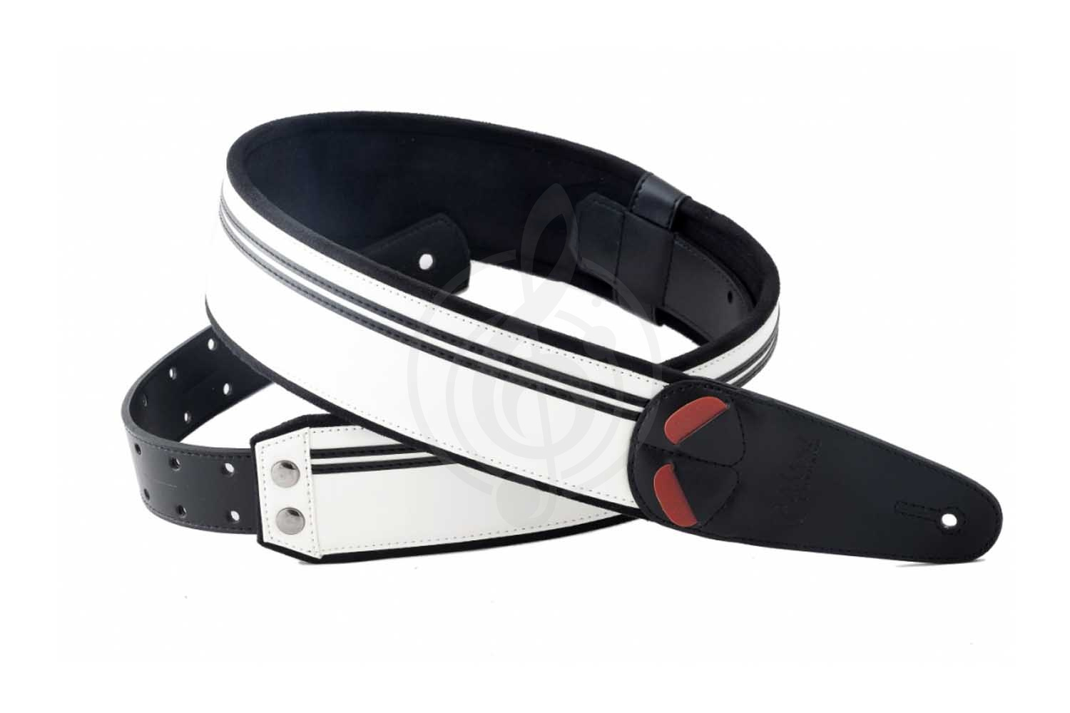 Ремень для гитары RightOn Straps Mojo Race B&W - Ремень для гитары,  Mojo Race B&W в магазине DominantaMusic - фото 1