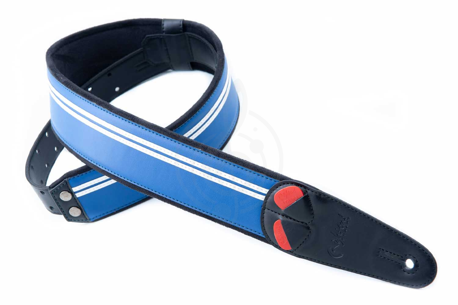Ремень для гитары RightOn Straps Mojo Race Blue - Ремень для гитары,  Mojo Race Blue в магазине DominantaMusic - фото 6