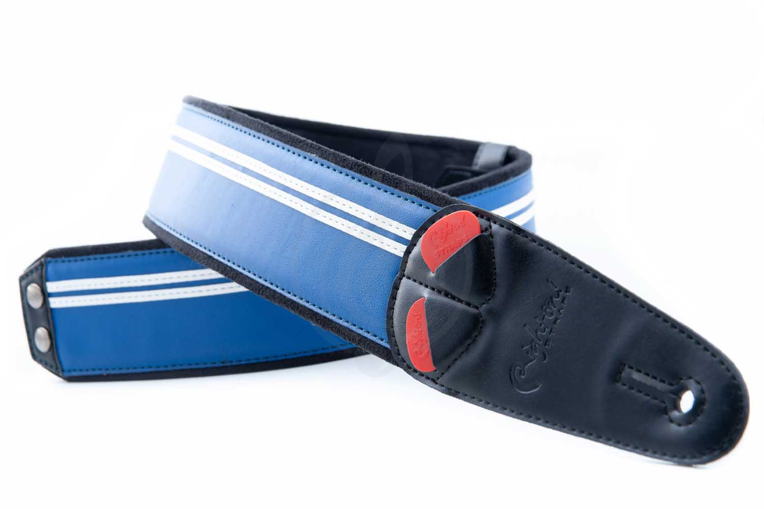 Ремень для гитары RightOn Straps Mojo Race Blue - Ремень для гитары,  Mojo Race Blue в магазине DominantaMusic - фото 7