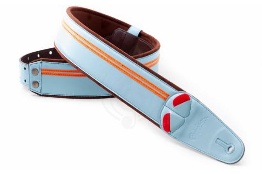 RightOn Straps Mojo Race Sonic Blue - Ремень для гитары - фото 5 Ремень для гитары RightOn Straps Mojo Race Sonic Blue - Ремень для гитары, Mojo Race Sonic Blue в магазине DominantaMusic - фото 5