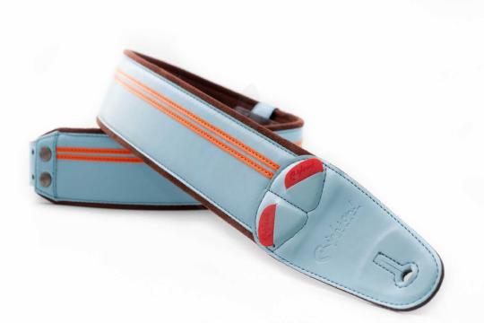 RightOn Straps Mojo Race Sonic Blue - Ремень для гитары - фото 7 Ремень для гитары RightOn Straps Mojo Race Sonic Blue - Ремень для гитары, Mojo Race Sonic Blue в магазине DominantaMusic - фото 7