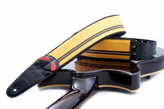 RightOn Straps Mojo Race Yellow - Ремень для гитары - фото 3 Ремень для гитары RightOn Straps Mojo Race Yellow - Ремень для гитары, Mojo Race Yellow в магазине DominantaMusic - фото 3