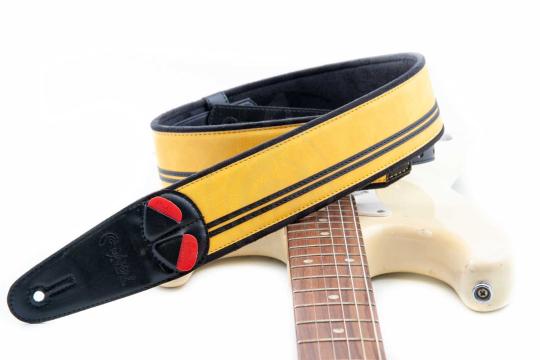 RightOn Straps Mojo Race Yellow - Ремень для гитары - фото 4 Ремень для гитары RightOn Straps Mojo Race Yellow - Ремень для гитары, Mojo Race Yellow в магазине DominantaMusic - фото 4