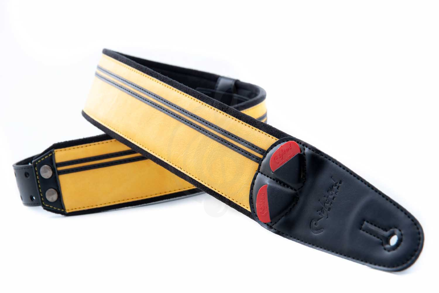 Ремень для гитары RightOn Straps Mojo Race Yellow - Ремень для гитары,  Mojo Race Yellow в магазине DominantaMusic - фото 9