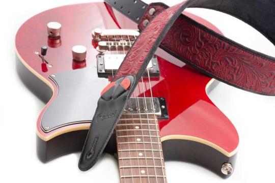 Ремень для гитары RightOn Straps Mojo Sandokan Red - Ремень для гитары,  Mojo Sandokan Red в магазине DominantaMusic - фото 4