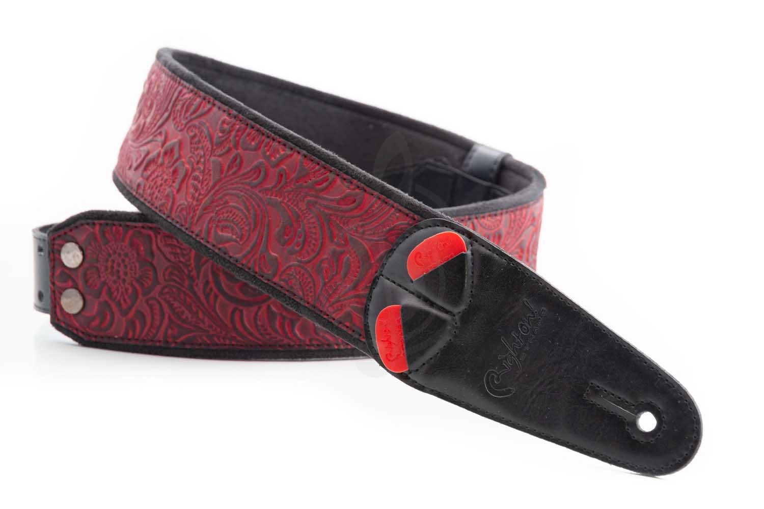 RightOn Straps Mojo Sandokan Red - Ремень для гитары - фото 6 Ремень для гитары RightOn Straps Mojo Sandokan Red - Ремень для гитары, Mojo Sandokan Red в магазине DominantaMusic - фото 6