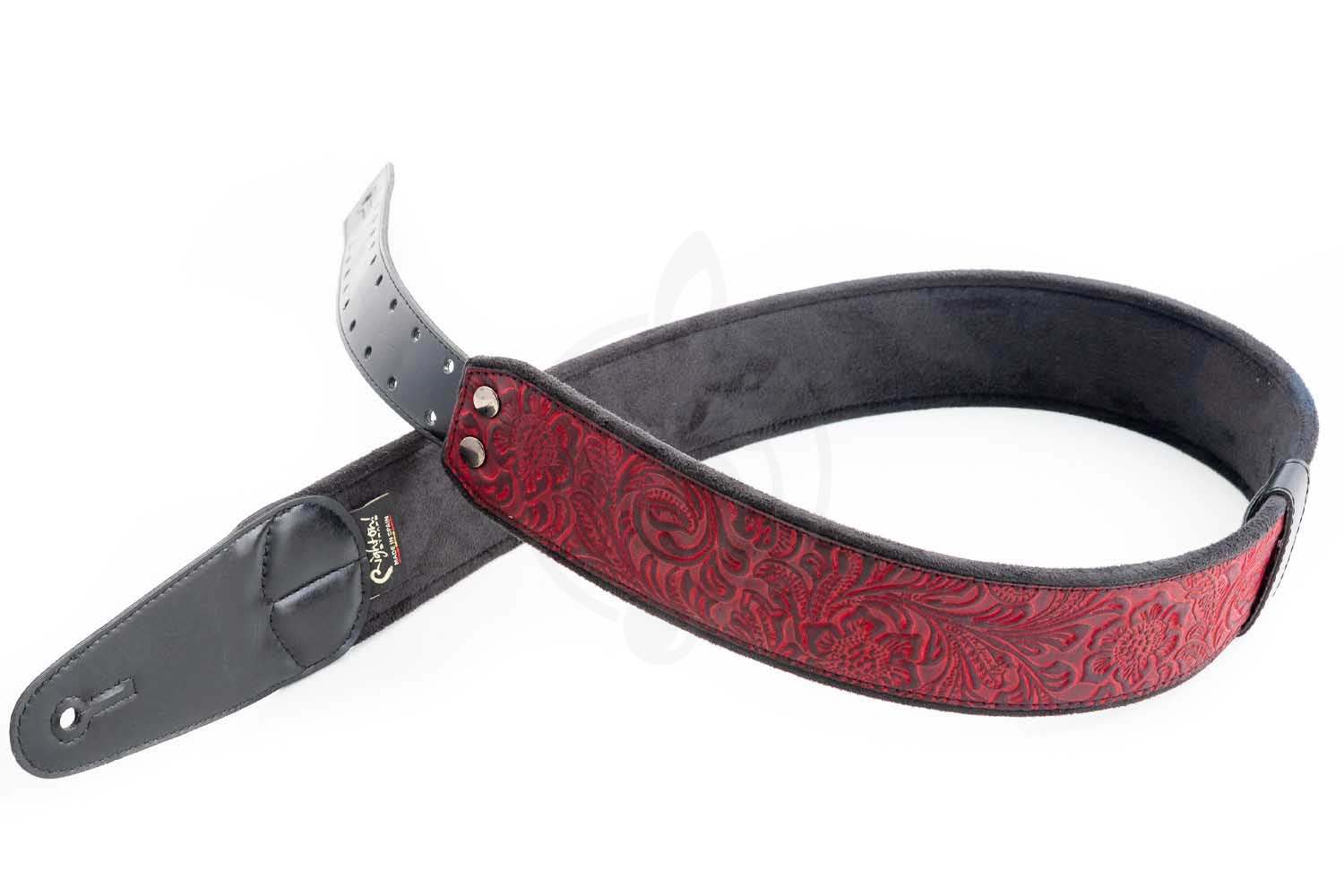 RightOn Straps Mojo Sandokan Red - Ремень для гитары - фото 7 Ремень для гитары RightOn Straps Mojo Sandokan Red - Ремень для гитары, Mojo Sandokan Red в магазине DominantaMusic - фото 7