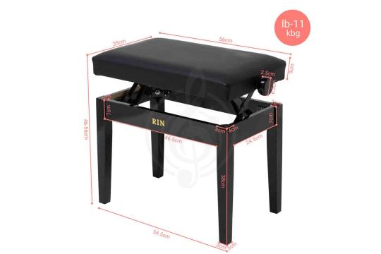 Банкетка для пианино Rin LB-11BKG - Банкетка,  LB-11BKG в магазине DominantaMusic - фото 12