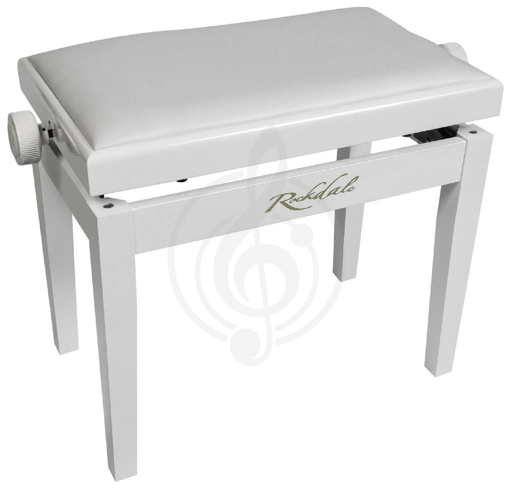 Банкетка для пианино Банкетки для пианино ROCKDALE ROCKDALE 5111_W деревянная банкетка для пианиста, белая 5111_W - фото 1