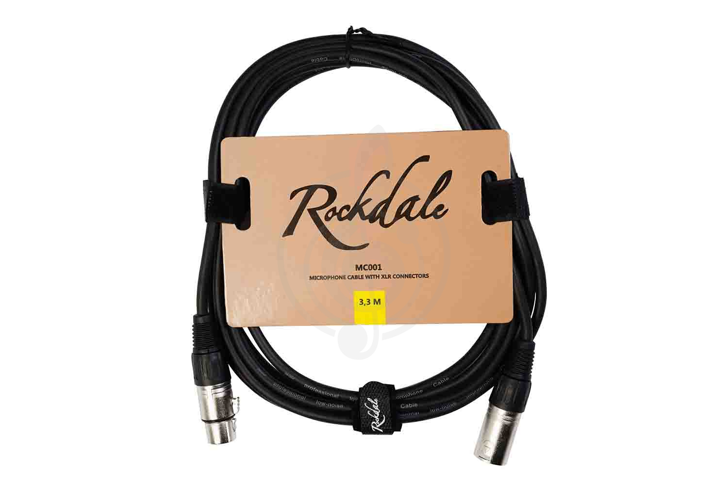 XLR-XLR микрофонный кабель XLR-XLR микрофонный кабель ROCKDALE Rockdale MC001.3.3 - Микрофонный кабель XLR MC001.3.3 - фото 1