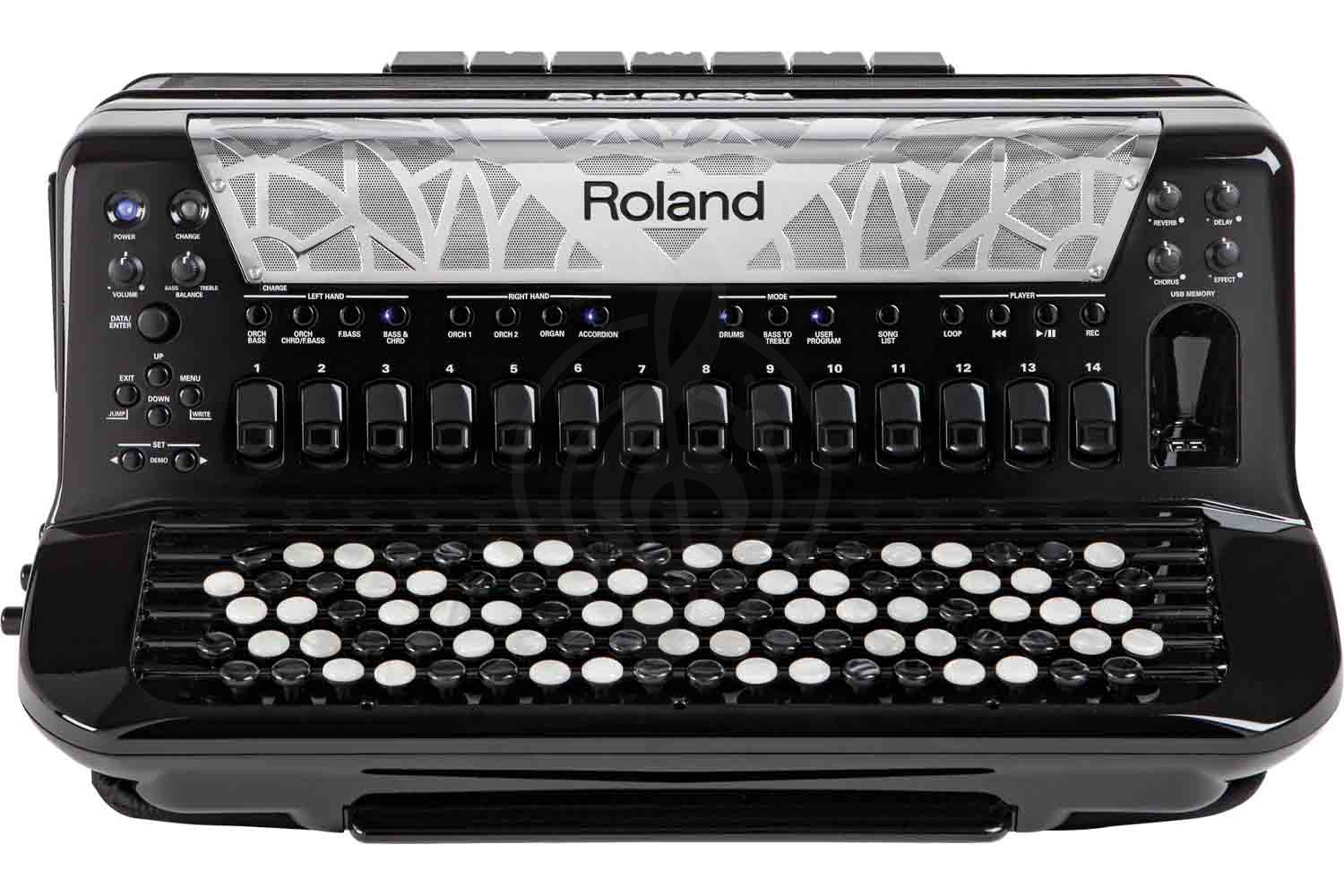 Баян Баяны, кнопочные аккордеоны Roland Roland - FR-8xb (черный) - цифровой баян FR-8XB BKR - фото 9