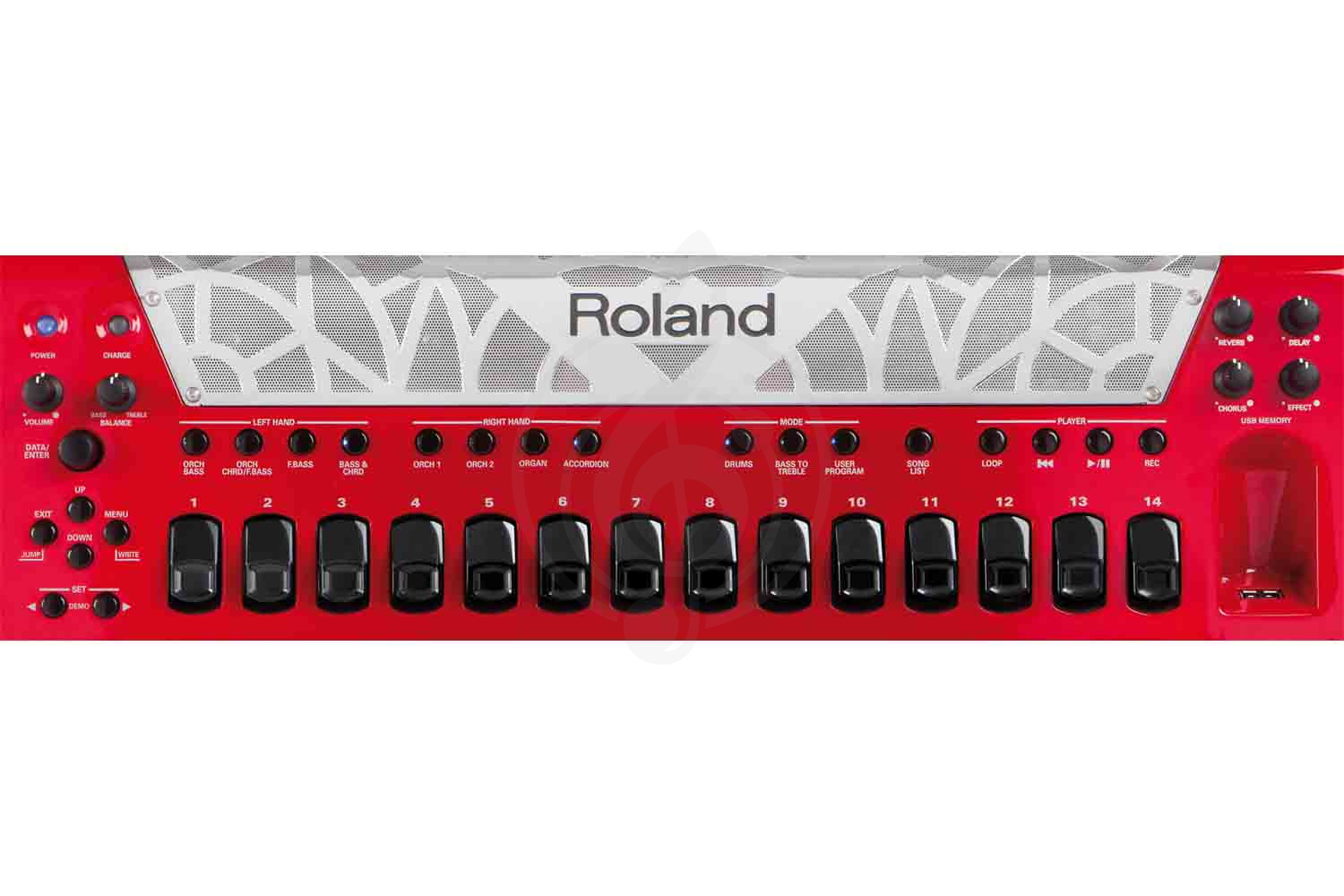 Баян Баяны, кнопочные аккордеоны Roland Roland - FR-8xb (черный) - цифровой баян FR-8XB BKR - фото 12