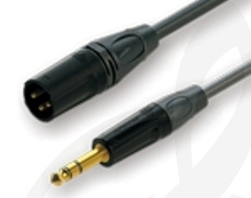 XLR-Jack микрофонный кабель XLR-Jack микрофонный кабель Roxtone ROXTONE GMXJ260/10 Кабель микрофонный, D 6,5мм, XLR male - stereo Jack 6,3мм., 10м GMXJ260/10 - фото 1