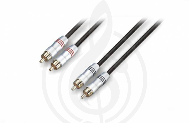 Межблочный кабель Y-межблочный кабель Roxtone ROXTONE PPC002/2 Кабель коммутационный 2 RCA-2RCA. 2м PPC002/2 - фото 1