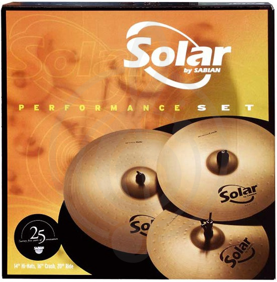Комплект тарелок Комплекты тарелок Sabian Sabian Solar Performance Комплект тарелок Solar Performance - фото 1