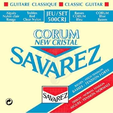 Струны для классической гитары Струны для классических гитар Savarez SAVAREZ 500 CRJ NEW CRISTAL CORUM  Струны для классических гитар (29-33-41-29-34-44) 500 CRJ - фото 1