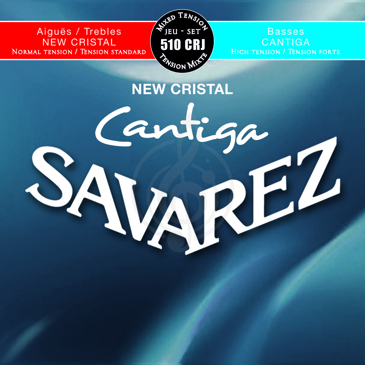 Струны для классической гитары Струны для классических гитар Savarez SAVAREZ 510 CRJ NEW CRISTAL CANTIGA Струны для классических гитар (29-33-41-30-36-44) 510 CRJ - фото 1