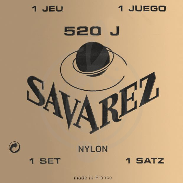 Струны для классической гитары Струны для классических гитар Savarez SAVAREZ 520 J  TRADITIONAL Струны  для классических гитар(29-33-41-29-35-44) 520 J - фото 1