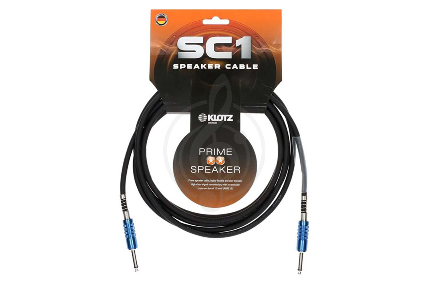 Спикерный кабель SC1PP10SW SC1 Кабель акустический, 6.35мм, 10м, Klotz, Klotz SC1PP10SW SC1 в магазине DominantaMusic - фото 1