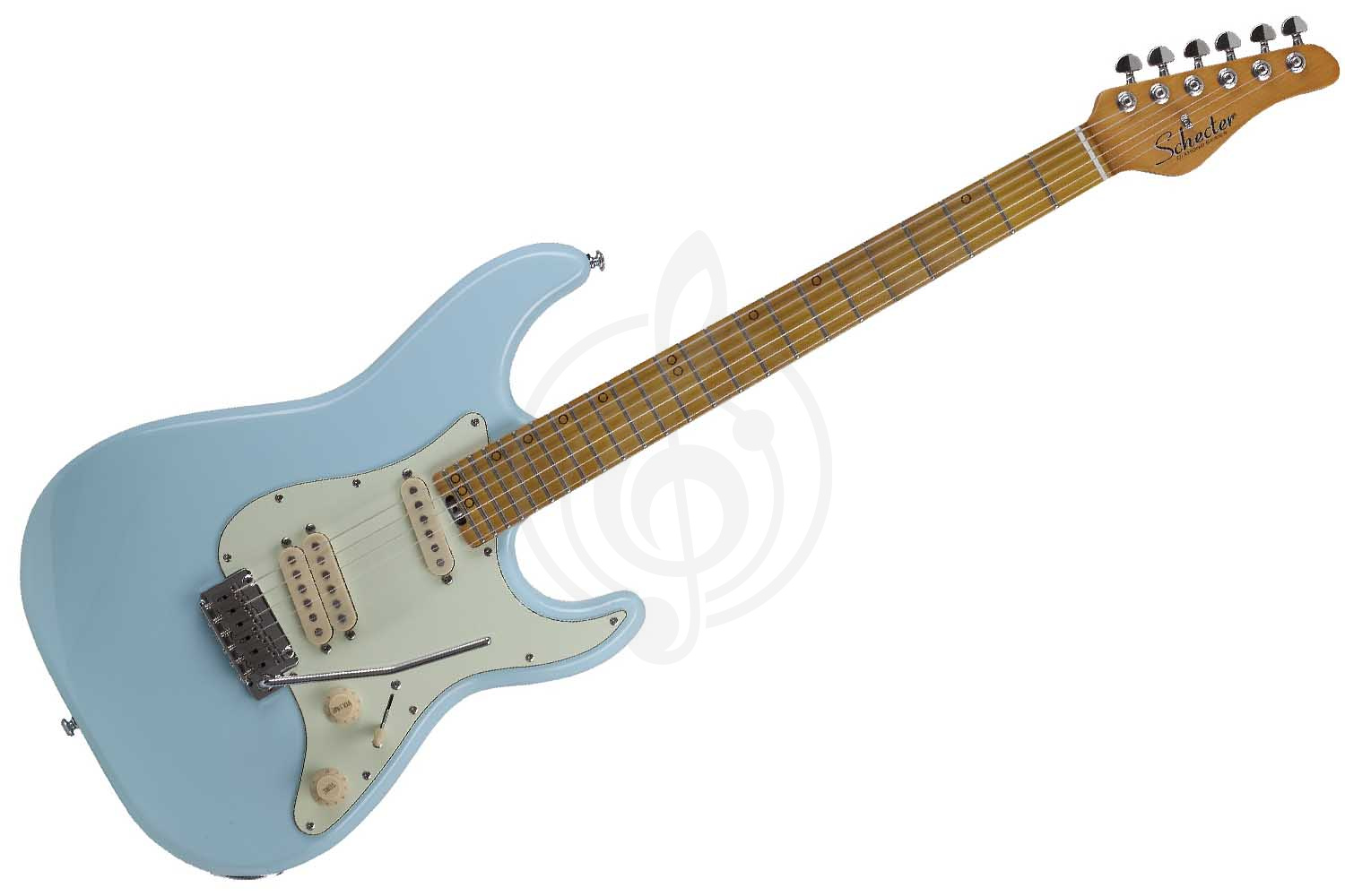 Электрогитара Stratocaster Schecter MV-6 SSBLU - Электрогитара, Schecter MV-6 SSBLU в магазине DominantaMusic - фото 1