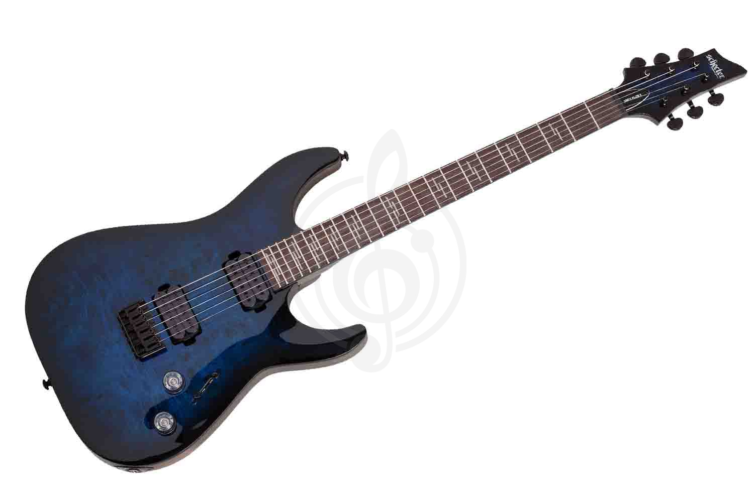 Электрогитара Superstrat Schecter OMEN ELITE-6 STBB - Электрогитара, Schecter OMEN ELITE-6 STBB в магазине Доминанта мьюзик - фото 1