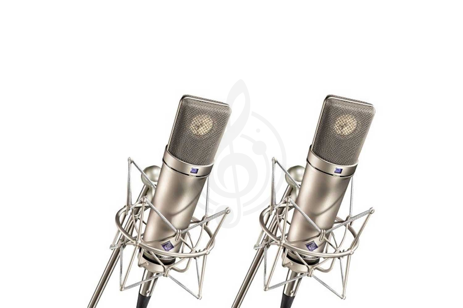 Микрофоны для стрима Sennheiser 008505 Neumann U 87 AI-stereo - Микрофон конденсаторный студийный, стереопара, никель, Sennheiser 008505 Neumann U 87 AI-stereo в магазине DominantaMusic - фото 1