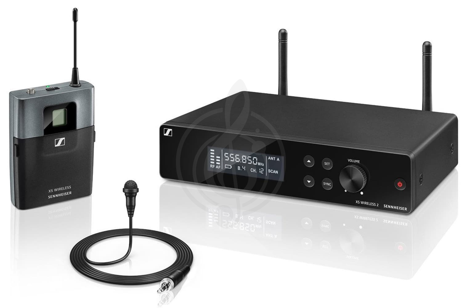 Радиосистема с петличным микрофоном Радиосистемы с петличным микрофоном Sennheiser Sennheiser XSW 2-ME2-B - Радиосистема с петличным микрофоном UHF XSW 2-ME2-B - фото 1
