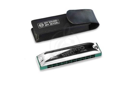 Диатоническая губная гармошка Seydel Sohne 31401C Concerto Steel C - Губная гармошка,  31401C в магазине DominantaMusic - фото 2